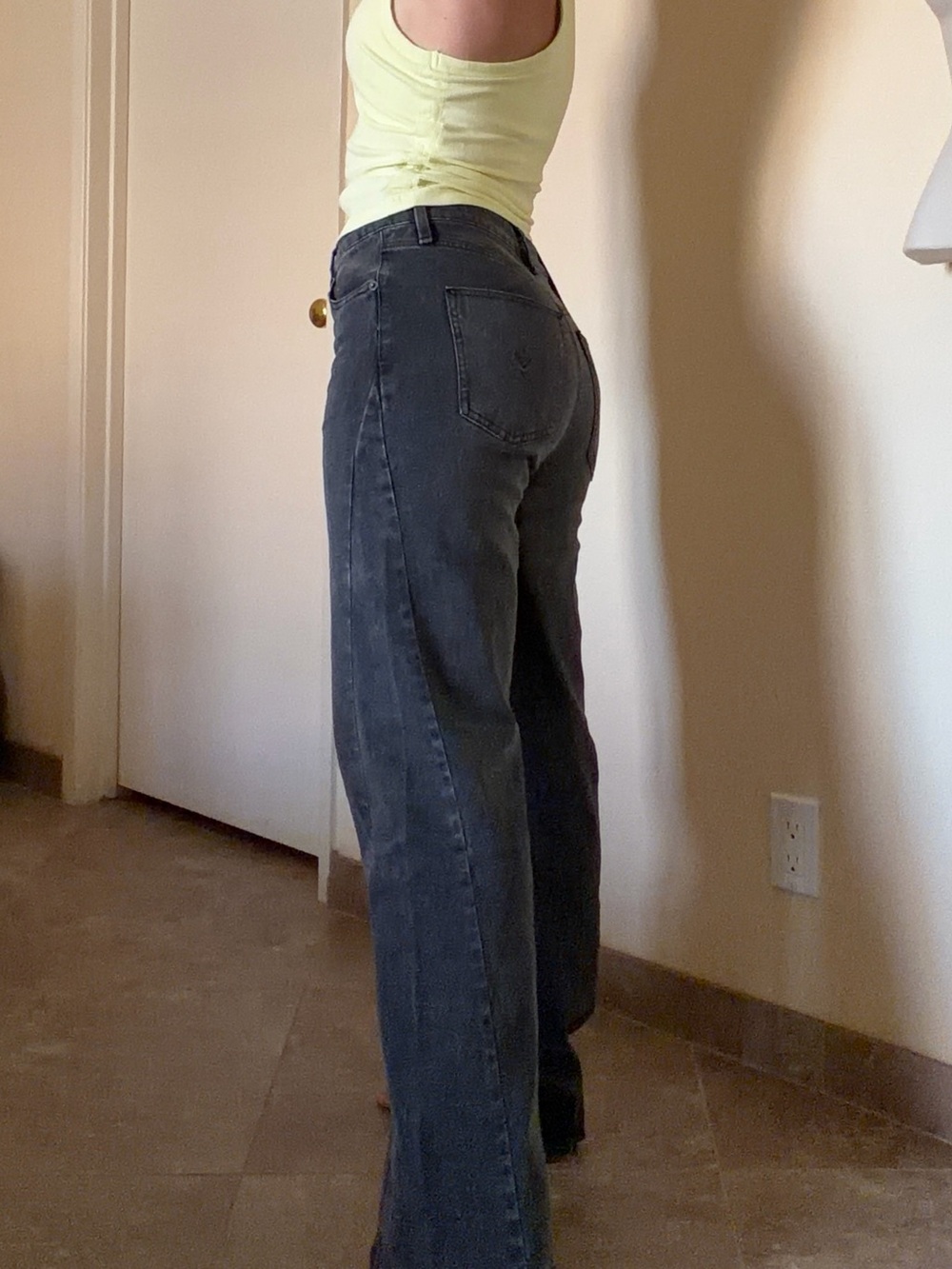 Black Wash Hudson Wide Leg Jeans Size 4 NWT - Picture 7 of 17